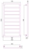 Полотенцесушители Дизайн-радиатор КАНЦЛЕР 1000х500