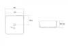 Раковины Раковина накладная 38,5х38,5