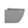 Унитазы Унитаз подвесной серый матовый, безободковый