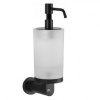 Аксессуары для ванной Дозатор для жидкого мыла подвесной чёрный матовый