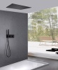 Душевая программа Душевая система скрытого монтажа без излива, термостат, черная матовая