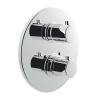 Смесители Смеситель для душа термостат на 2 потребителя встраиваемый, хром