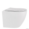 Унитазы Унитаз приставной белый, безободковый