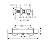 Смесители Термостат для душа Ecostat Universal, внешний монтаж, хром
