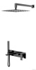Смесители Смеситель встроенный + верхний+ ручной душ Shinny Gun Metal