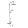 Душевая программа Душевая стойка с термостатом и верхним душем, цвет никель шлифованный