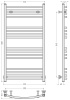 Полотенцесушители Полотенцесушитель 1000х500 (Матовое золото)