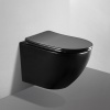 Унитазы Унитаз подвесной черный матовый, безободковый