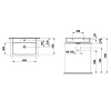 Раковины Laufen VAL Раковина 600х420х115мм с 1 отв. под смеситель, глазурь 2 стор, цвет: белый