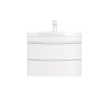 Мебель для ванной База под раковину, подвесная, 80 см, 2 ящика, белый, глянцевая