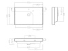 Раковины Раковина подвесная 75х50х17 см, с переливом, без отверстия для смесителя