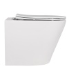 Унитазы Унитаз приставной белый, безободковый