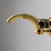 Смесители Смеситель для раковины настенный, излив 223 мм., в комплекте со встроенной частью, цвет полированное золото