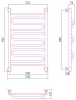 Полотенцесушители Дизайн-радиатор 800х500