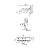 Смесители Carimali W5102 Встраиваемая часть термостатического смесителя на 4 выхода
