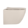 Унитазы Унитаз подвесной бежевый матовый, безободковый