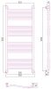 Полотенцесушители Дизайн-радиатор 1200х500