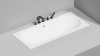 Ванны Встраиваемая ванна 1700х750х600мм, прямоугольная ,мат-л: S-Sense, белый глянцевый (без слива-перелива!)