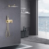 Душевая программа Душевая система скрытого монтажа без излива, золото матовое
