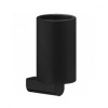 Аксессуары для ванной Стакан для зубных щёток подвесной чёрный матовый