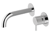 Смесители  Less New Смеситель для раковины на 2 отв из стены,излив 258-225 мм,внешняя часть, цвет хром (НЕ Производится!) (СПЕЦцена с нашго склада)