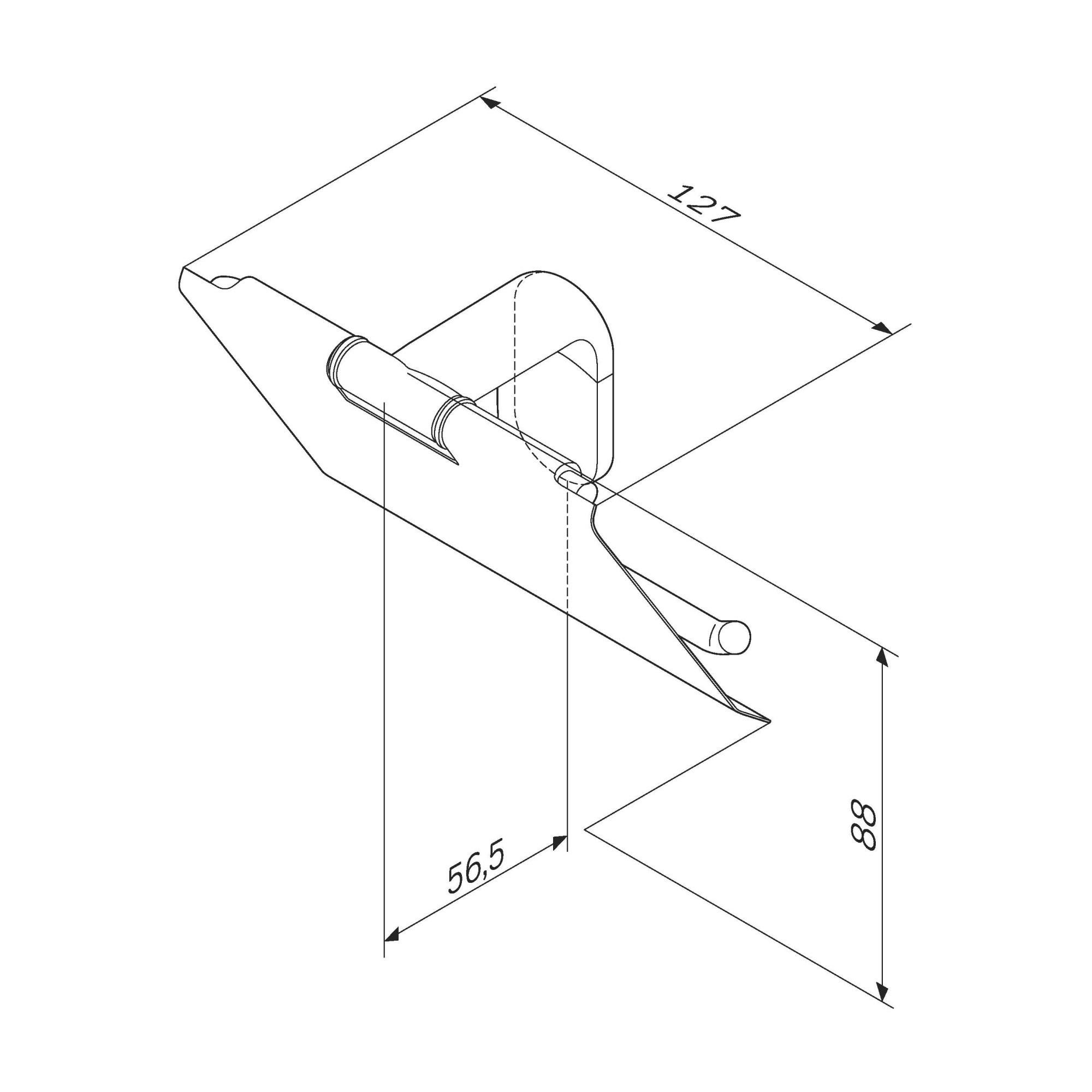 Аксессуары для ванной Держатель для туалетной бумаги с крышкой