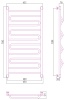 Полотенцесушители Дизайн-радиатор 1200х600