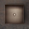 Раковины Раковина 40x40 см, для установки на столешницу, без перелива, нержавеющая сталь, цвет: Copper Brushed PVD