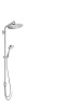 Душевая программа Showerpipe 280 1jet Reno, верхний душ, ручной душ, шланг для душа, ползунок, душевая штанга, хром