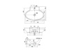 Раковины Раковина накладная/подвесная 67х47