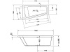 Ванны Ванна встраиваемая 170х100, c наклоном для спины слева