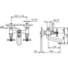 Смесители Nicolazzi 1900BZ45 Смеситель для ванны под душевую стойку  *TEIDE*