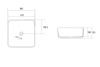 Раковины Раковина накладная 38,5х38,5