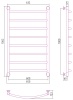 Полотенцесушители Дизайн-радиатор 1000х600