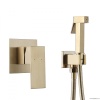 Смесители Смеситель с гигиеническим душем, золото матовое