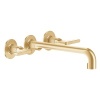 Смесители Смеситель для раковины настенный, цвет золото