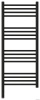 Полотенцесушители Полотенцесушитель электрический прямая 1000х400 / МЭМ левый (Матовый чёрный)