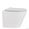 Унитазы Унитаз приставной белый, безободковый