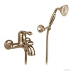 Смесители Смеситель для ванны настенный, с переключателем ванна/душ, с ручным душем на держателе, ручка El Capitan