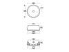 Раковины Раковина накладная 42х42 круглая