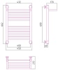 Полотенцесушители Дизайн-радиатор 1 полка 600х400