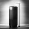 Раковины GESSI INCISO Подставка напольная под раковину 54601, сифон в комплекте, цвет Cristalplant Dark Metal купить в интернет-магазине Раковины GESSI INCISO Подставка напольная под раковину 54601, сифон в комплекте, цвет Cristalplant Dark Metal