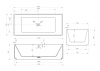 Ванны Ванна из искусственного камня 170x75