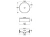 Раковины Раковина 50х50 накладная круглая