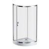 Душевые кабины и ограждения Стекла для душевой  ограждения 90x90, стекло прозрачное, проф хром глянц