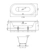 Ванны BetteLux Oval Ванна встраиваемая 170x75x45 см, цвет белый, с покрытием  BetteGlasur &reg; Plus, белая