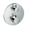 Смесители Термостат с запорным/переключающим вентилем Ecostat S, наружная часть, хром