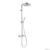 Душевая программа Настенная душевая система: термостатический смеситель для душа, верхний душ, ручной душ с держателем и шлангом, цвет хром