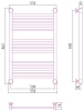 Полотенцесушители Дизайн-радиатор 800х500