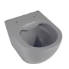Унитазы Унитаз подвесной серый матовый, безободковый